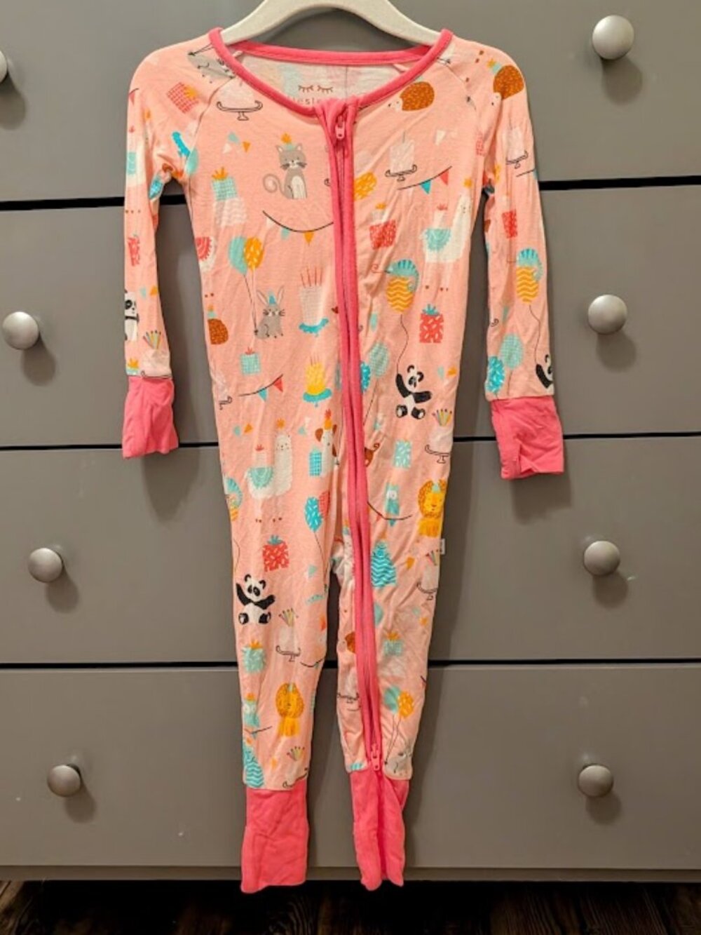 Little Sleepies Birthday Pajamas 6-12 Months